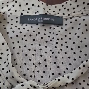 Sandro Ferrone Women's Polka Dot Blouse - Black and White